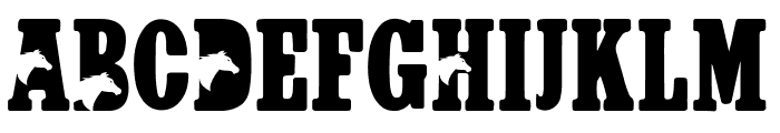 Western Horse Font LOWERCASE