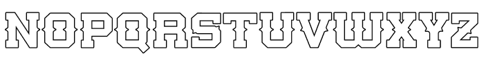 Western Outline Font UPPERCASE