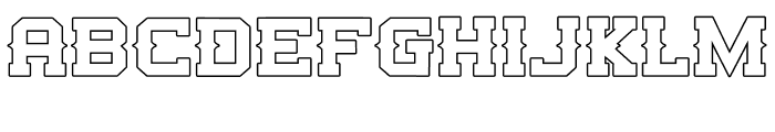 Western Outline Font LOWERCASE