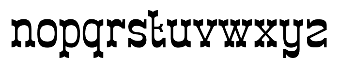 Western Rodeos Font LOWERCASE