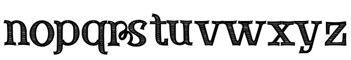  Western Roodle Bold Engraved Font LOWERCASE