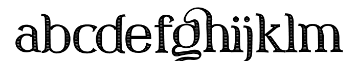  Western Roodle Engraved Font LOWERCASE