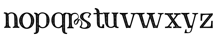  Western Roodle Engraved Font LOWERCASE