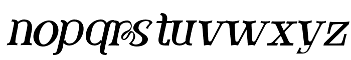  Western Roodle Oblique Font LOWERCASE