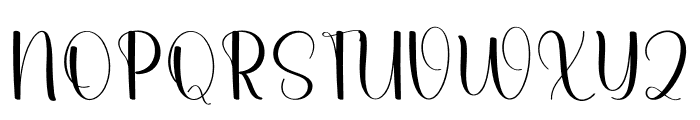 Western Script Font UPPERCASE