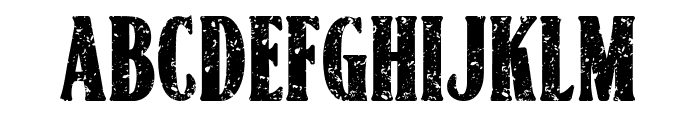 Western Strong Grunge Font UPPERCASE