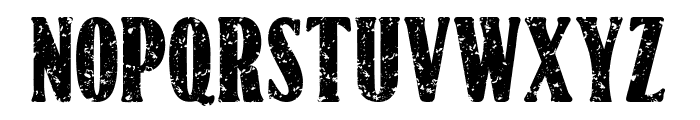 Western Strong Grunge Font UPPERCASE