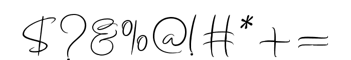 Westila Signature Regular Font OTHER CHARS