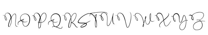 Westila Signature Regular Font UPPERCASE