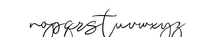 Westila Signature Regular Font LOWERCASE