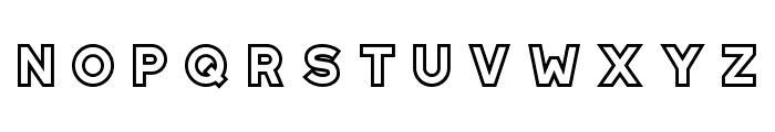 Westmount-Outline Font LOWERCASE