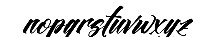 Westron Rotterika Italic Font LOWERCASE