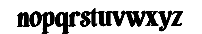 Westward-Extrude Font LOWERCASE