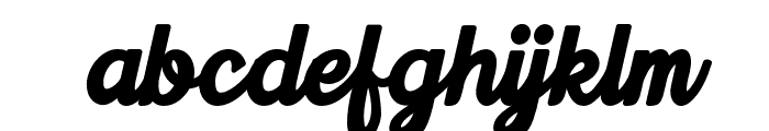 Wetzilla-Regular Font LOWERCASE