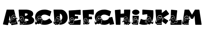 Wherever Ghost Font LOWERCASE