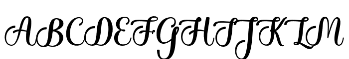 WhetiyaScript Font UPPERCASE