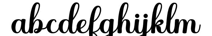 WhetiyaScript Font LOWERCASE