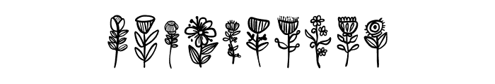 Whimsical Flower Font OTHER CHARS