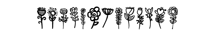 Whimsical Flower Font LOWERCASE