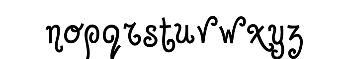 Whimsical-Regular Font LOWERCASE