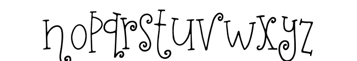 Whimsical Font LOWERCASE