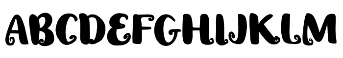 Whimsy Alphabet Font UPPERCASE