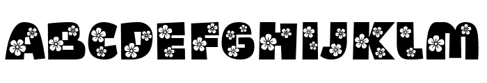 Whimsy Floral Font UPPERCASE