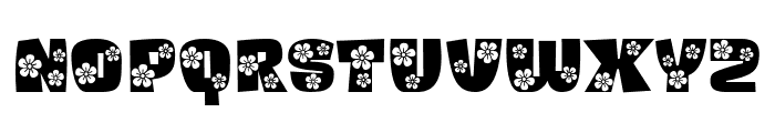 Whimsy Floral Font UPPERCASE