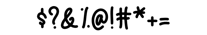 Whimsy Note Script Font OTHER CHARS