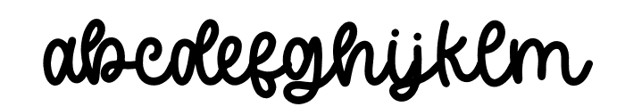 Whimsy Note Script Font LOWERCASE