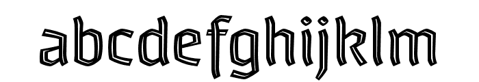 Whisky-1560-Inline Font LOWERCASE