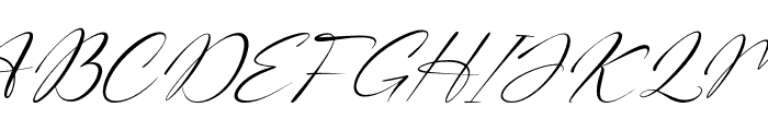 Whispering Signature Italic Font UPPERCASE