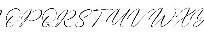 Whispering Signature Italic Font UPPERCASE