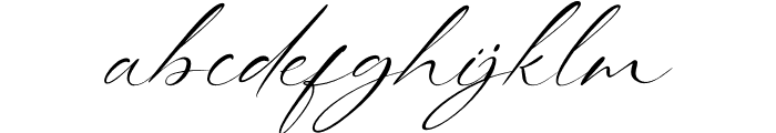 Whispering Signature Italic Font LOWERCASE