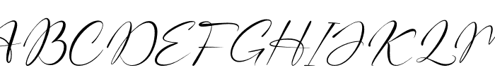 Whispering Signature Font UPPERCASE