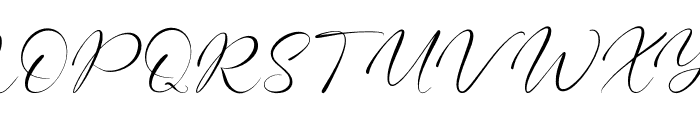 Whispering Signature Font UPPERCASE