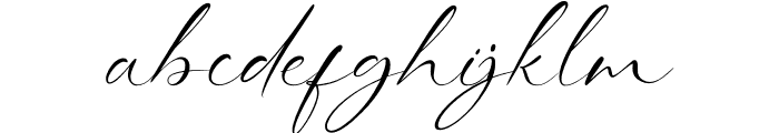 Whispering Signature Font LOWERCASE