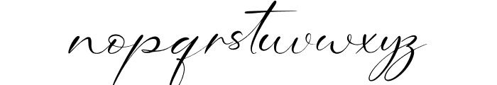 Whispering Signature Font LOWERCASE