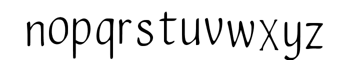 Whisperthorn Regular Font LOWERCASE