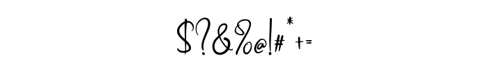 WhistyanaSignature Font OTHER CHARS