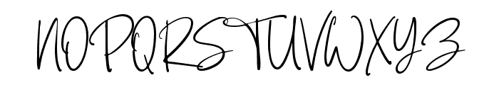 WhistyanaSignature Font UPPERCASE