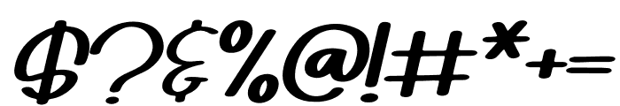 White Bear Italic Font OTHER CHARS