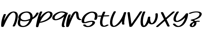 White Bear Italic Font LOWERCASE