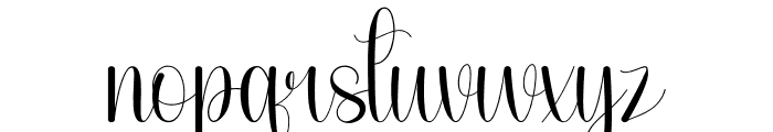 White Beautifull Font LOWERCASE