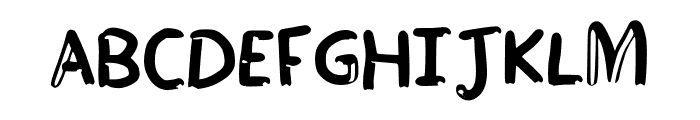 White Black Zebra Scrip Regular Font UPPERCASE