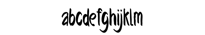 White Candle Font LOWERCASE