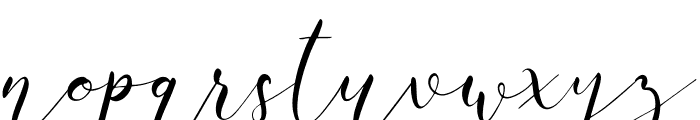 White Carley Font LOWERCASE