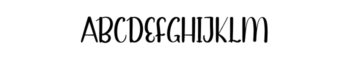 White Cloud Font UPPERCASE
