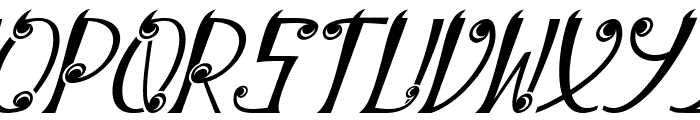 White Magus Italic Italic Font UPPERCASE