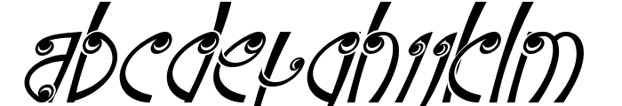 White Magus Italic Italic Font LOWERCASE